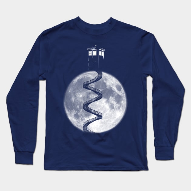 Tardis Staircase Long Sleeve T-Shirt by SallySparrow